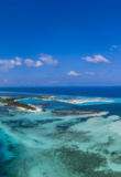archipel maldives vue aerienne