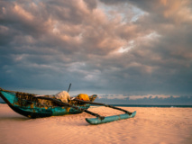 bateau sunset negombo plage