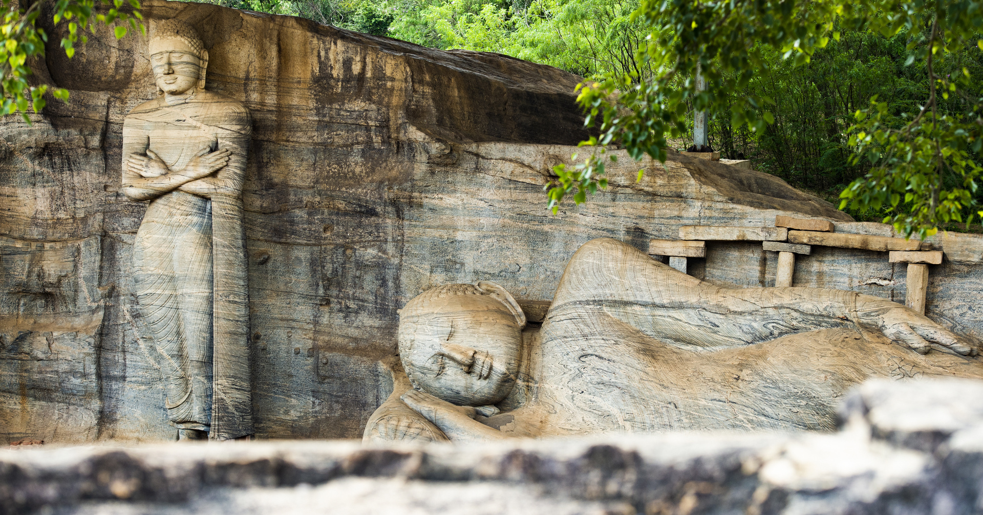 bouddha couché polonnaruwa
