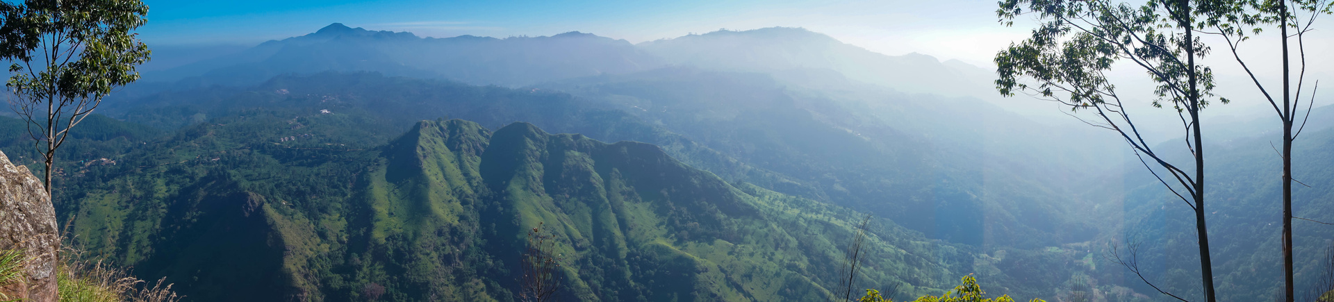 montagnes sommet nuages sri lanka