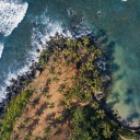 Vue aérienne de Mirissa, Sri Lanka