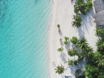maldives vue aérienne