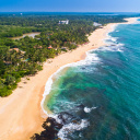 plage tangalle aerien